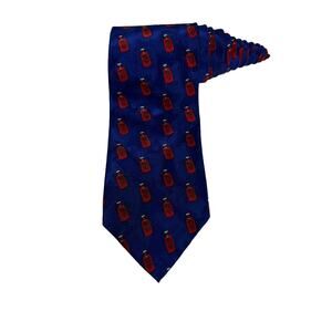 Absolut Marine Absolut Vodka Vintage Rare Novelty Necktie 100% Silk